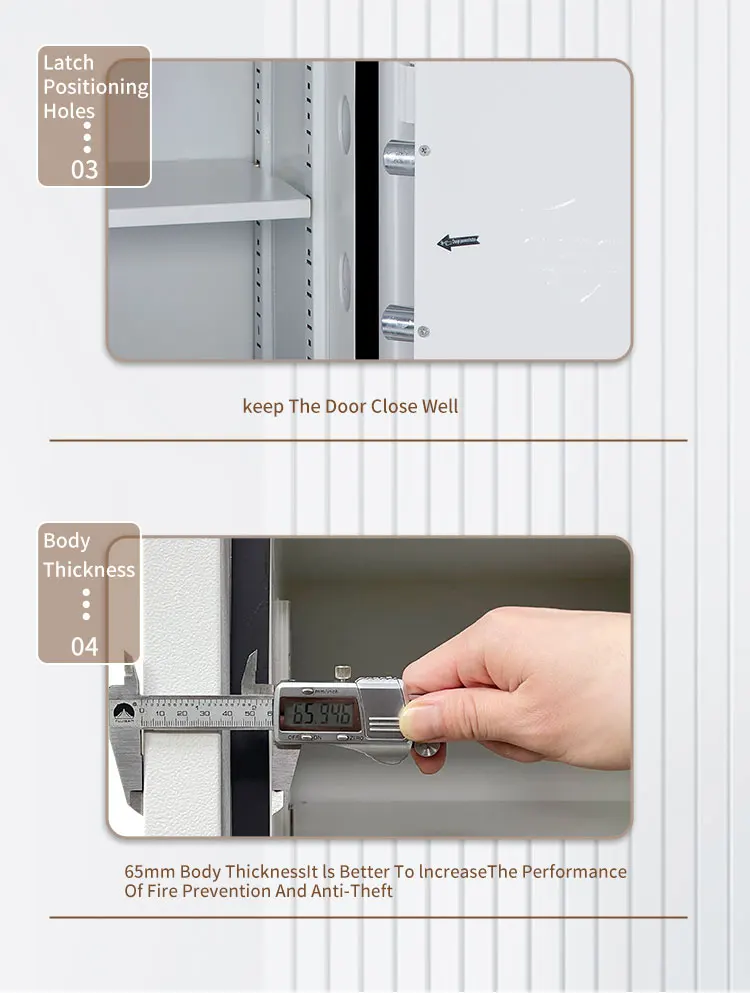CEQSAFE Security Smart Metal Safe Box for Money Digital Hotel Home Electronic Double Lock Safety Box manufacture