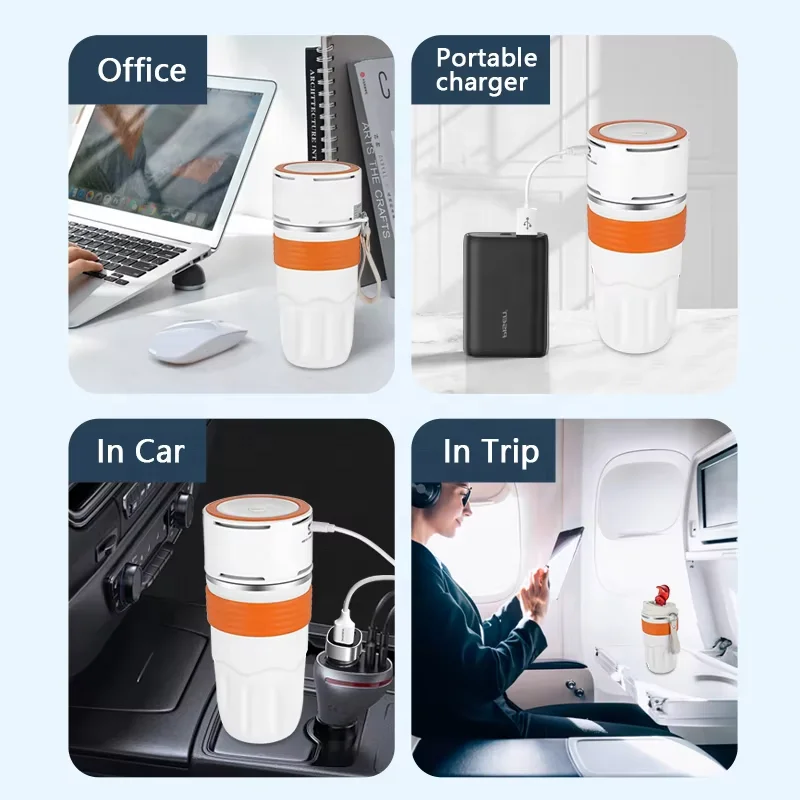 Quick Cooling Cup Heating and Keeping Warm Portable Outdoor USB Vehicle-mounted Cooling Cup Constant Temperature Cup 7