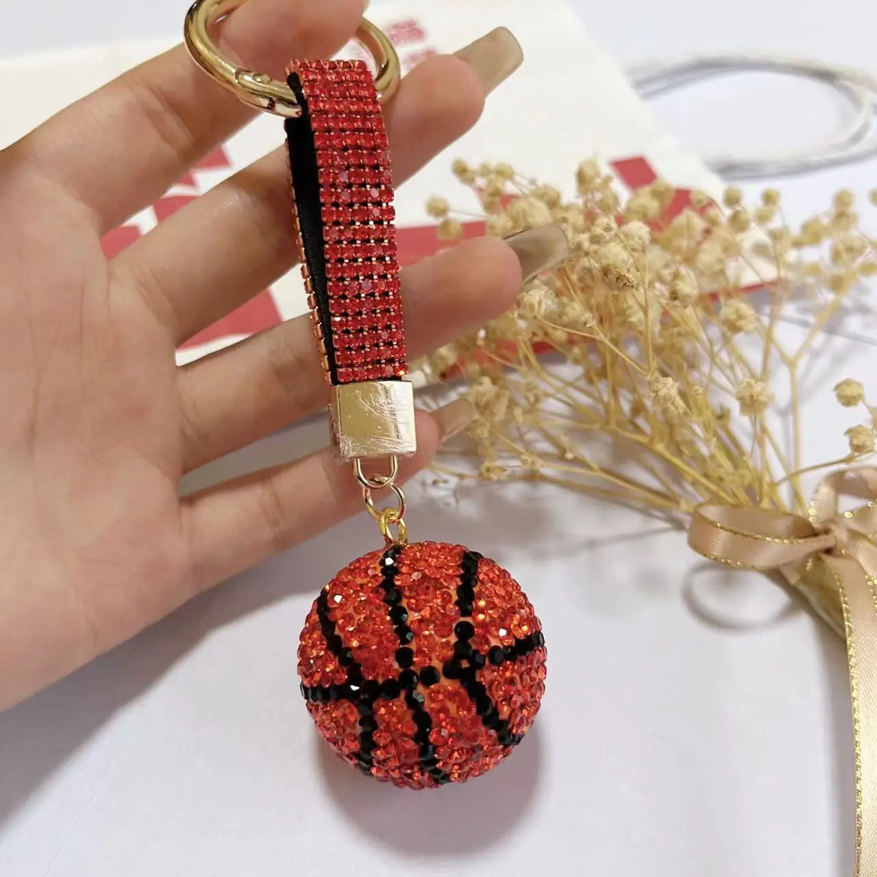 Tinching] 10pcs New Star Hollow Key Chain Key Ring Keychain DIY Accessories Lobster Clasp