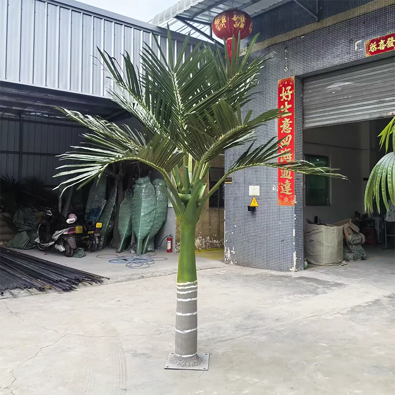 UV Resistant Artificilal Fiberglass Outdoor Wedding Palm Tropical Plant Coconut Tree Giant Realistic Artificial Big King Coconut