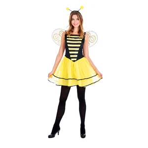 Adult Female Halloween Bee Queen Costume Cute Yellow Bee Animal Role-play Carnival Party Stage Costume Comfortable Breathable