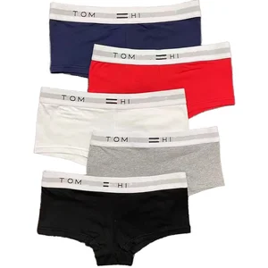 Best-Selling High Quality Cotton Women's Mid-Rise Boyshort Underwear Comfortable Breathable Anti-Bacterial Close-Fitting