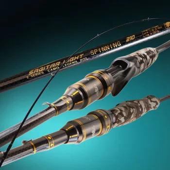 Camouflage Handle Double Tip M/MH Universal Freshwater Lake Spinning Lure Fishing Rod Carbon Fiber Stock Wholesale – Rod – view 3
