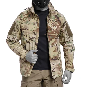 Call Dragon 4.0 Tactical Soft Shell Canvas Jacket Breathable and Waterproof Camouflage Windbreaker for Outdoor