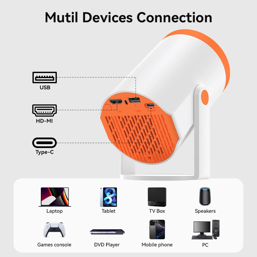 Mini Portable Android 4K Projector - Image 7