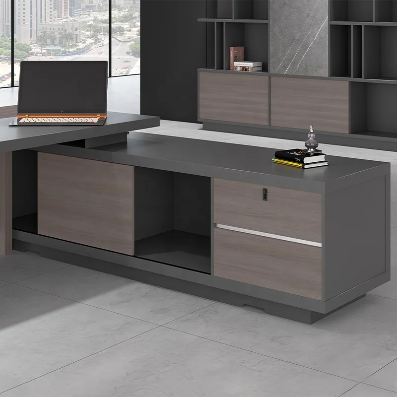 Durable Modern Luxury Customize Design Executive Work Table Large Wooden Office Computer Ceo Desk Table