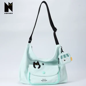 NOXXON Large Capacity Lightweight Commuting Shoulder Bag Leisure Lazy Wind Crossbody Bag Shoulder Messenger Milk Blue Handbags
