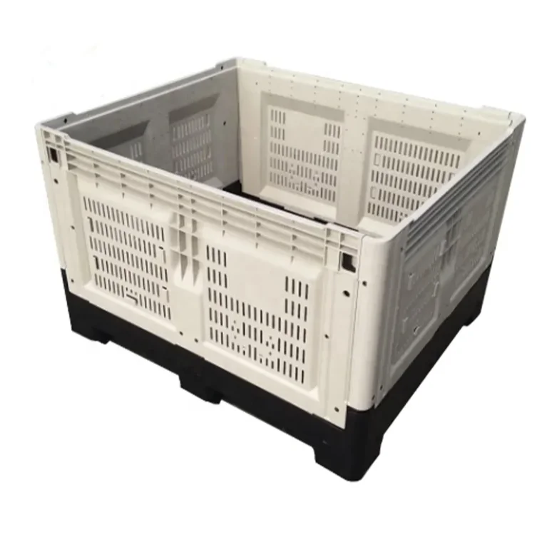 Heavy Duty 1200x1000x810mm Euro Pallet Box HDPE Folding Plastic Box Recycled Storage for Warehouses