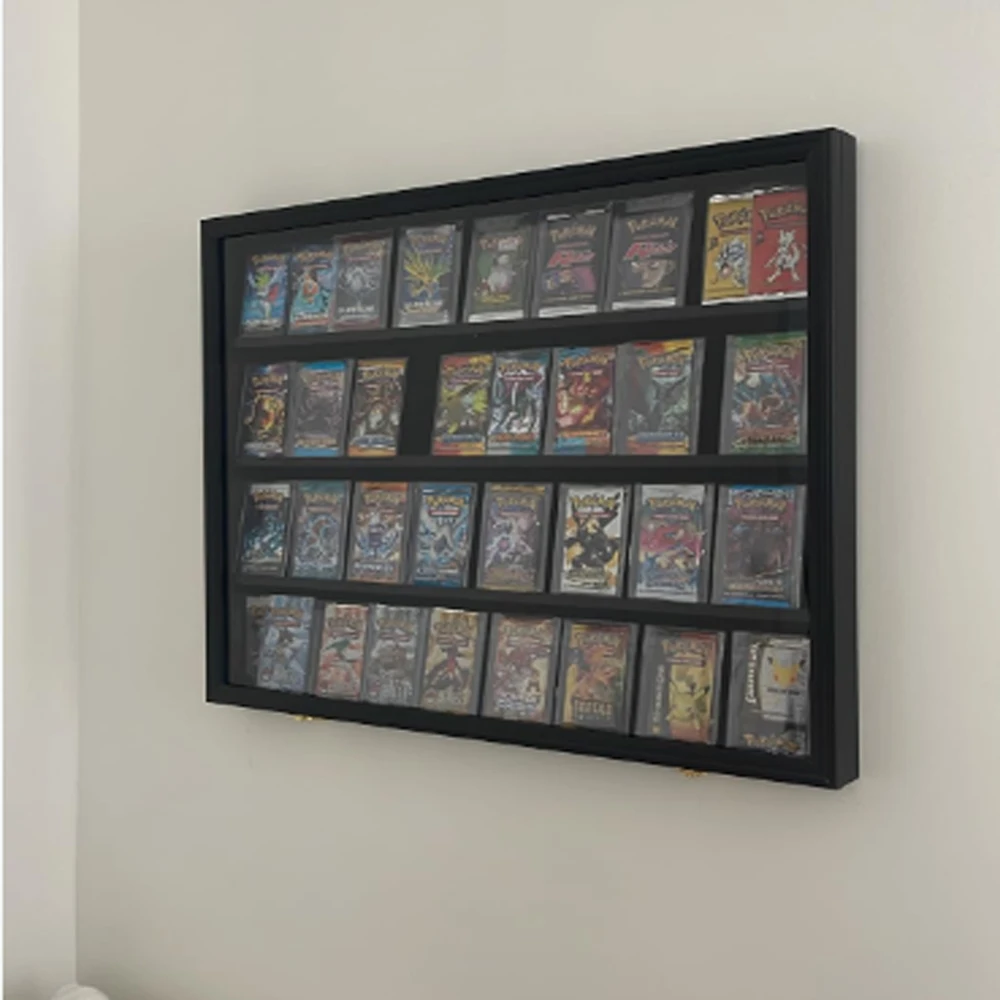 Black 36 Baseball Card Display Case Single Display Case Graded Sports Card  Display Case