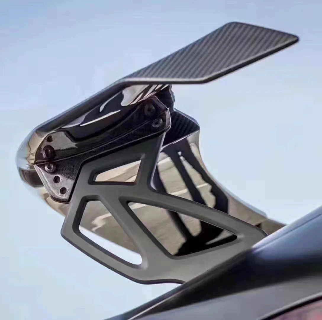 Real Carbon Fiber Hatchback Universal Para Autos Car Gt Spoilers For Mustang Mitsubishi Lancer Elektrikl
