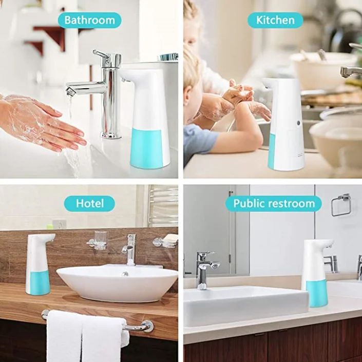 2021 new high quality smile face Foaming Soap Dispenser Automatic Hand Free Countertop Soap Dispensers Touchless Soap Dispenser