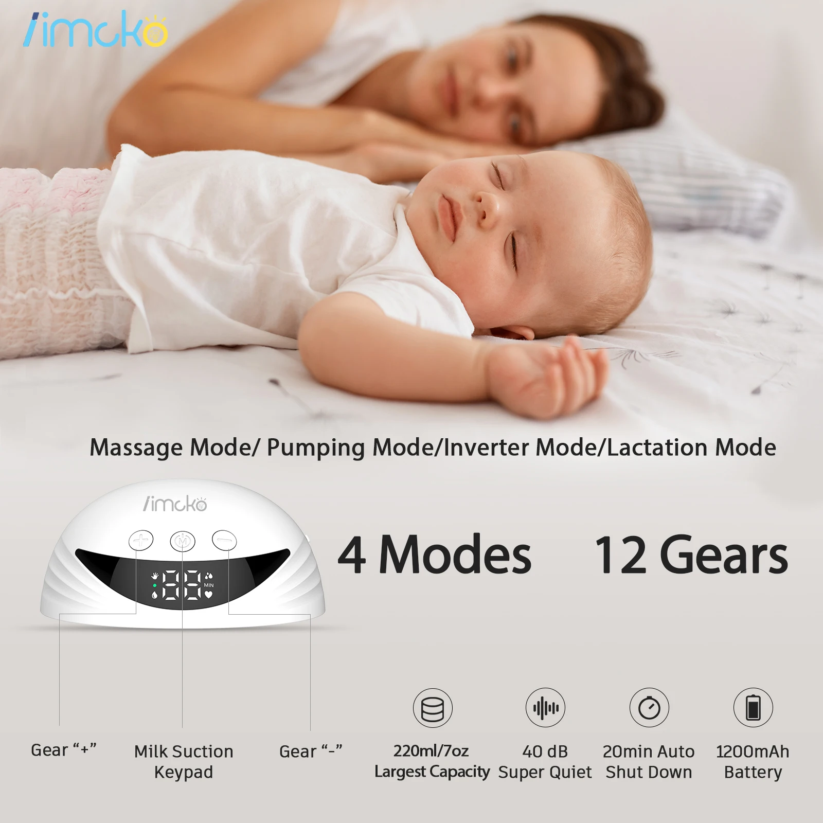 Iimcko Momcozy S9 Pro Wearable Breast Pump,Led Display,2 Modes & 9 ...