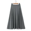 falda midi gris