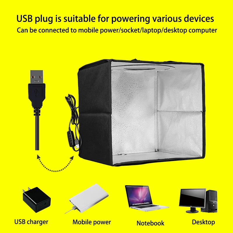 40cm Foldable And Portable Tabletop Photography Lighting Kit Photo