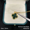 Necklace-18K Gold-Malachite
