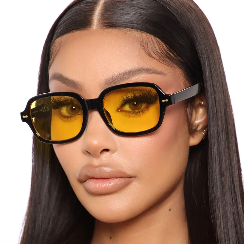 Dropship Fashion Square Sunglasses Women Small Frame Glasses Retro