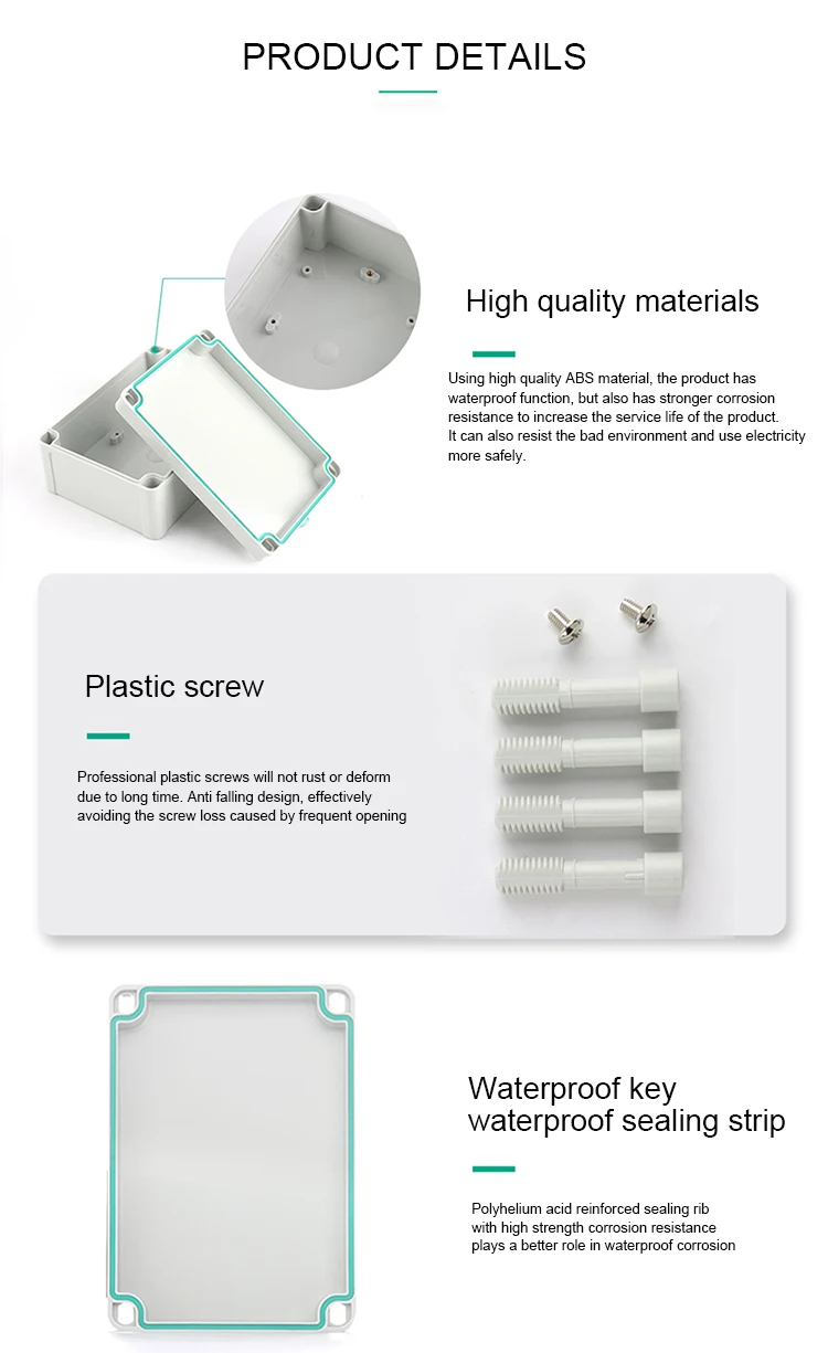 Waterproof Eb Box Waterproof ABS Plastic Electronic Enclosure Box - IP67
