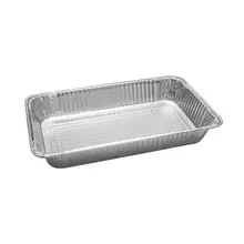 Silver 8011 disposable aluminum foil container Rectangular takeout lunch box from China supplier food grade baking pan
