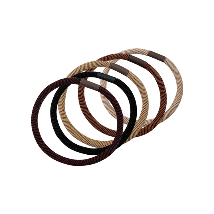 Gloway Wholesale Promotion Korean Cotton Elastic Hair Bands Durable Black  Brown Hair Ties For Women - Buy Elastic Hair Bands,Hair Ties,Hair Ties For  Women Product on 