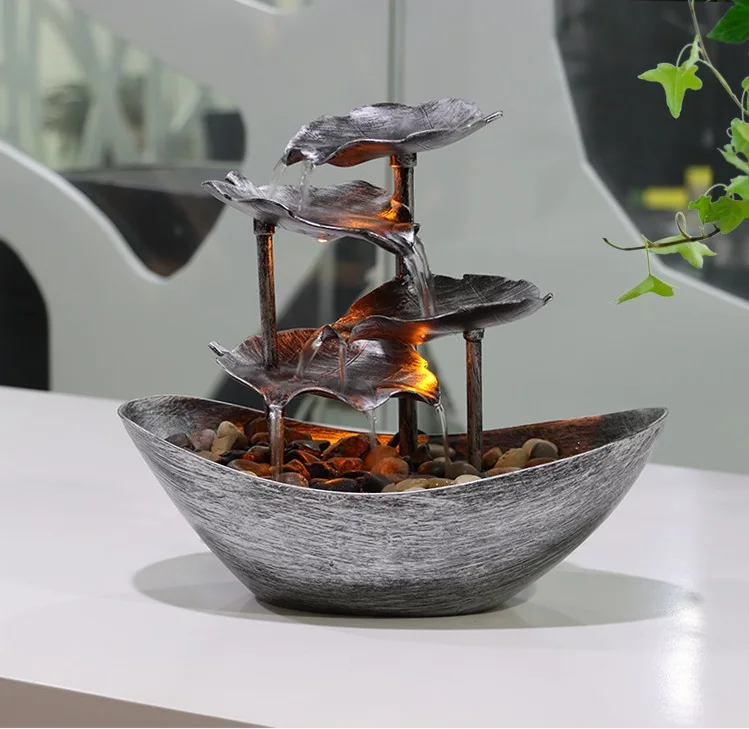 Creative New Product Decoration Led 3tier Relaxation Tabletop Water