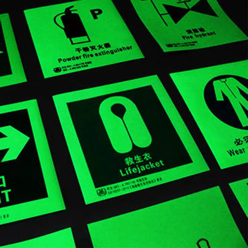 Ship IMO Fluorescent Label Factory Custom Self-luminous Luminous Ship IMO Stickers