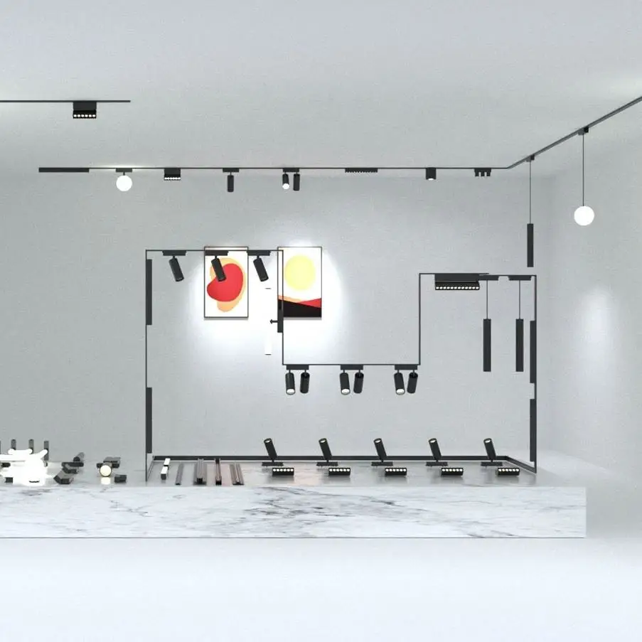 Chinese Factory Customized Led Pendant Light Aluminium Surface Mounted Waterproof  Track Light