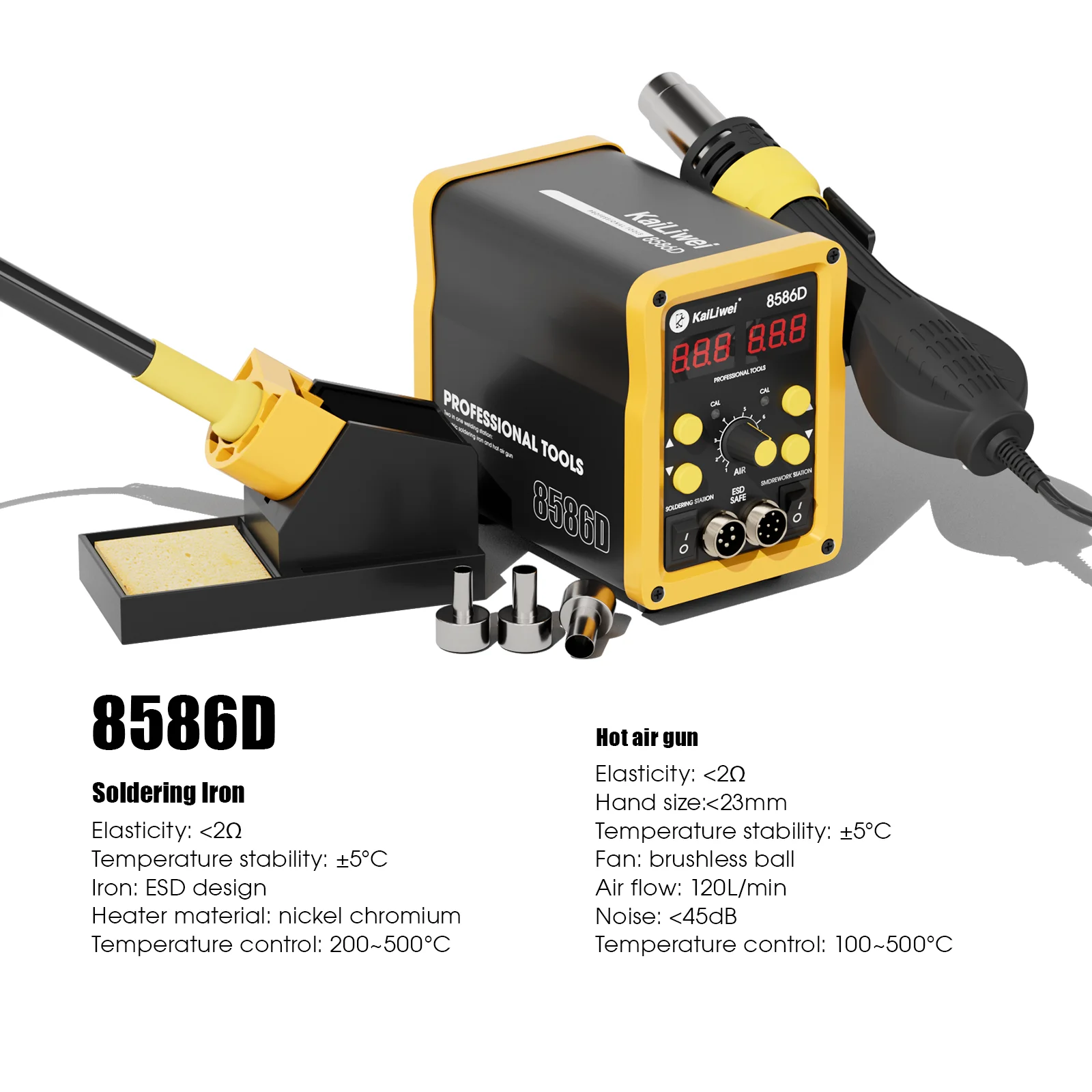 New Product SUGON 2 In 1 Soldering Station T1602 hot air solder Rework Station Soldering Iron Station