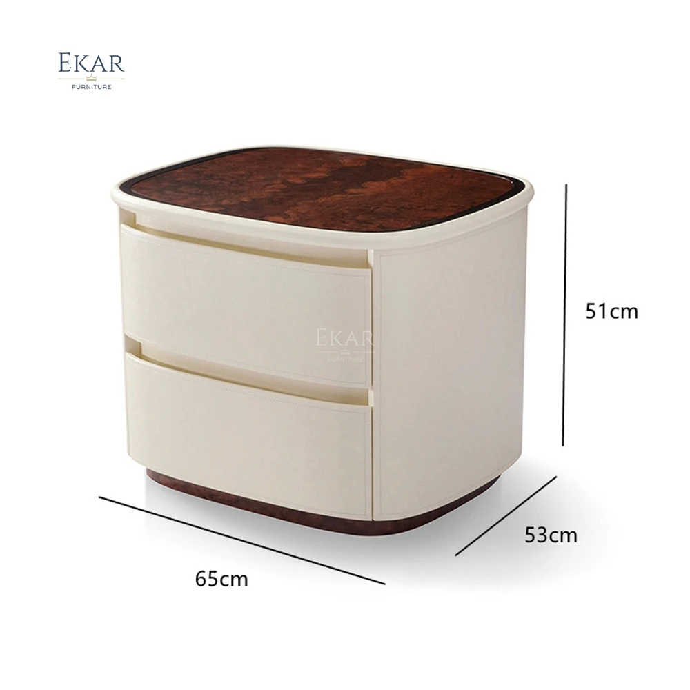 product modern luxury nightstand with rustic wooden finish and drawer versatile bedside table for bedroom home hotel or hospital use-68