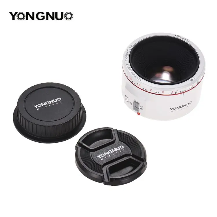 YONGNUO YN50mm F1.8 II Standard Prime Lens Large Aperture Auto Focus 0.35 Closest Focal Length for Canon EOS 70D 5D2 5D3 600D DSLR Camera 
