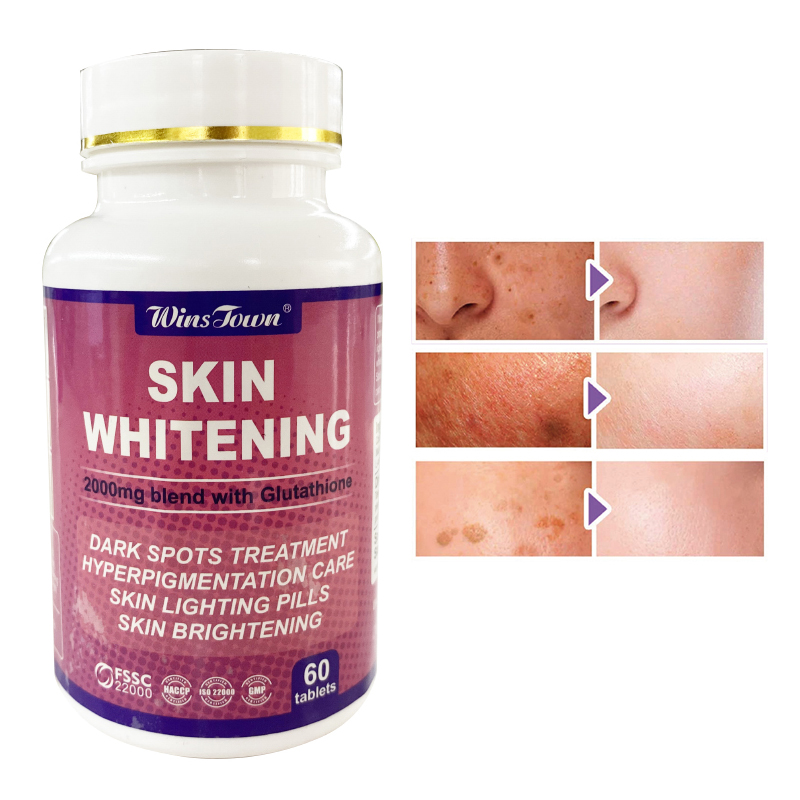 Winstown Glutathione Whitening Capsules - Skin Whitening Pills for Adults  and Teens | 600mg Tablets in Convenient Bottles