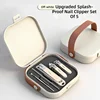 Set tagliaunghie bianco da 5 pezzi