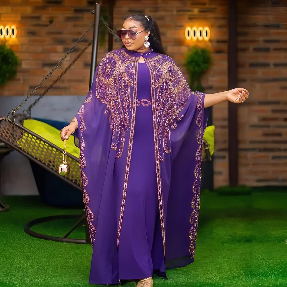 slim fit dress slacks African Kaftan Dress for Women Plus Size Black / One Size main image 1