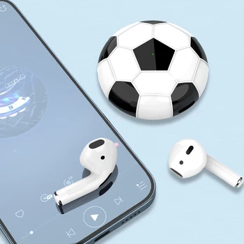 2022 New Release Qatar Football Soccer World Cup TWS Earbuds Earphone Headphone Touch Control Wireless Headset