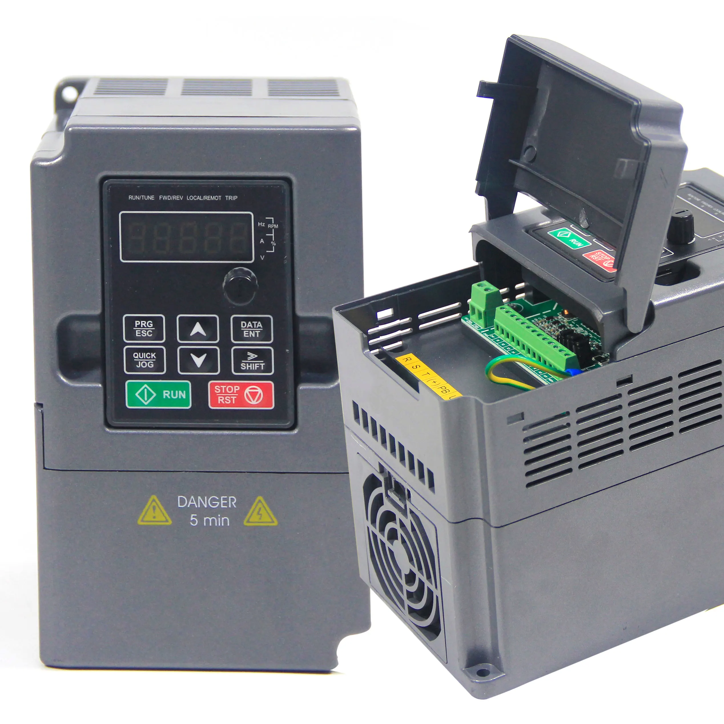KAIMIN Factory DC AC Small Size Inverter 1.5kW 1kW VFD 220V Single Phase to 3 Phase 380V for Motor Pump Use