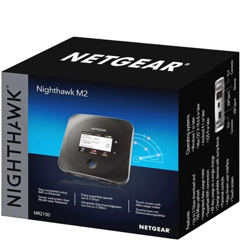 Unlocked Netgear Night Hawk M2 MR2100 - High Speed 4G Wifi