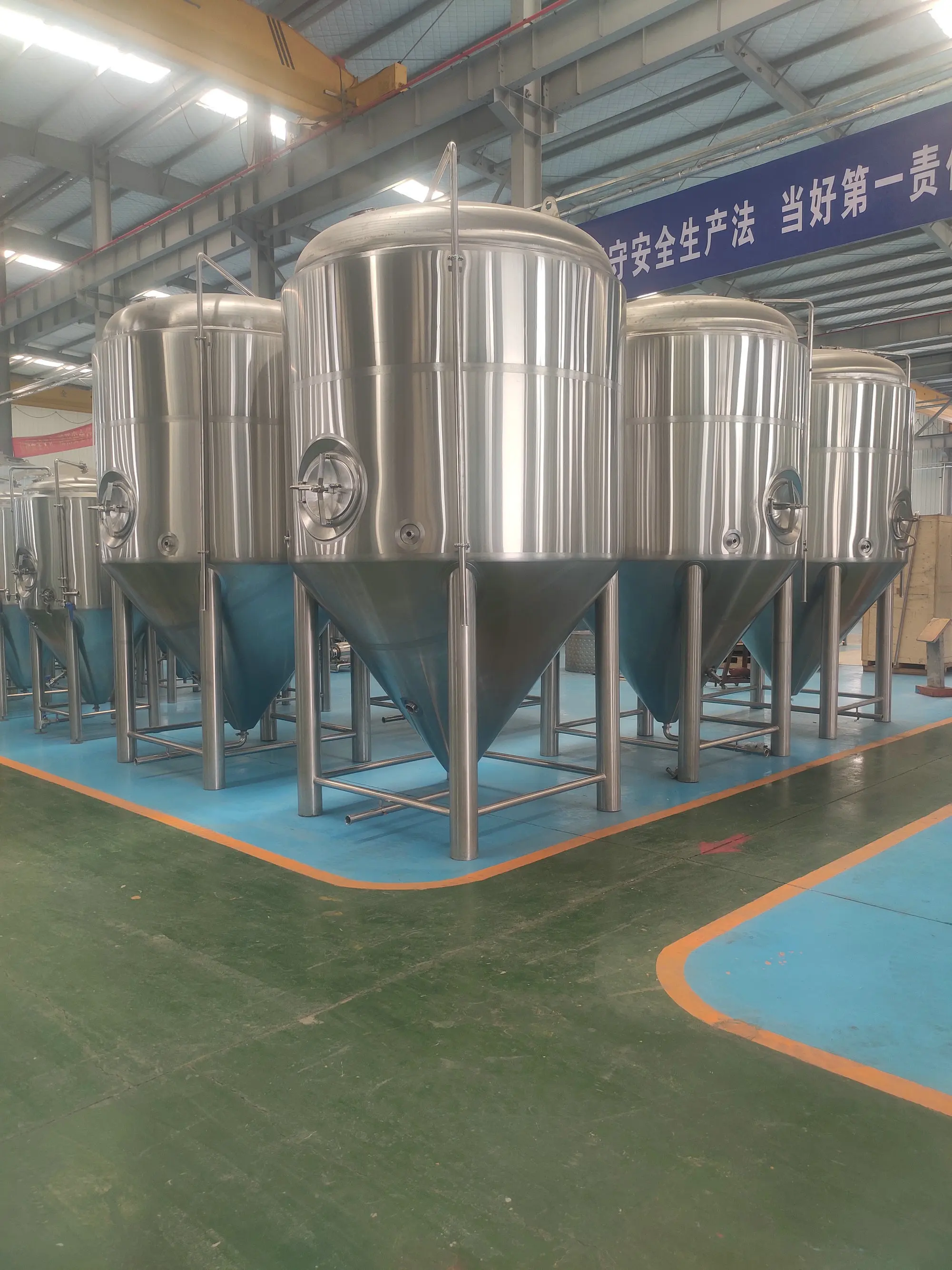 5000l Conical Stainless Steel Beer Fermentation Tank Jacketed Fermenter