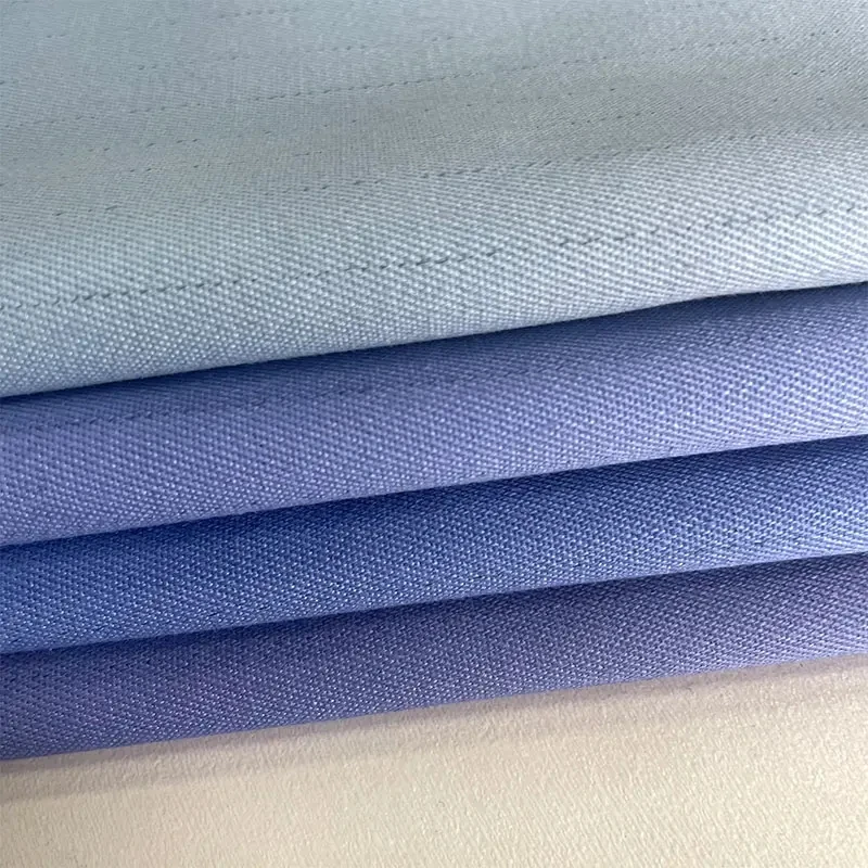 200 Gsm Twill Fabric Blended Polyester Poly Cotton Spandex for Workwear Shirts and Bags Plain Style Fashion Uniform Material