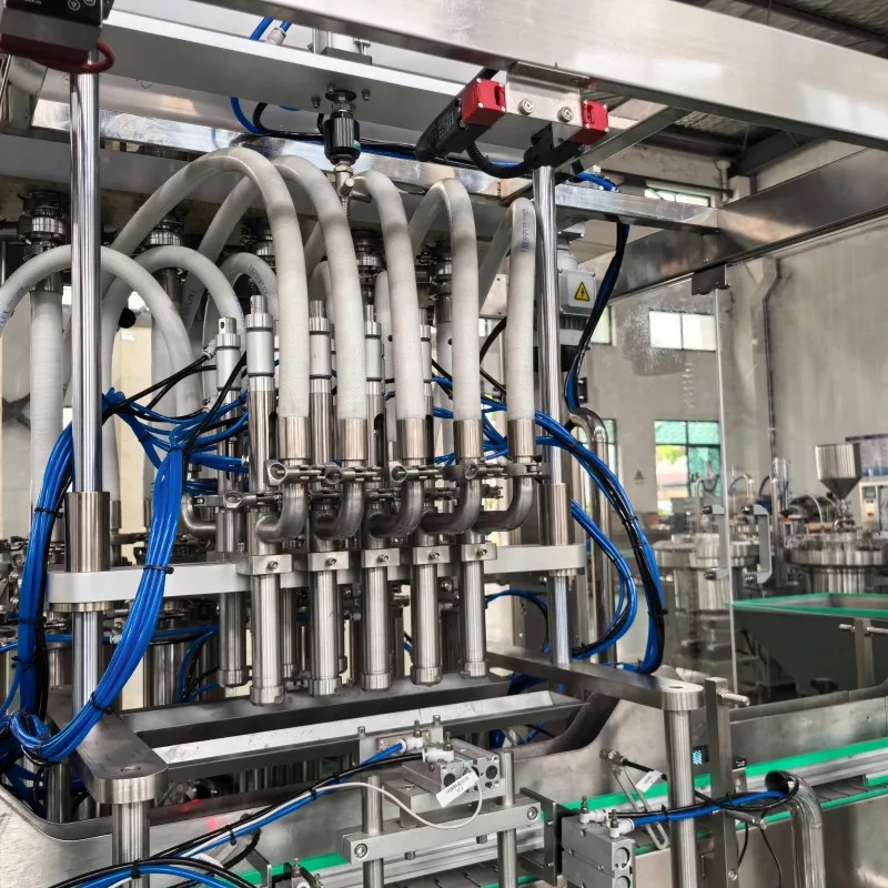 Automatic Food Bottles and Jars Filling and Capping Line for Chili Sauce, Honey, Ketchup, Peanut Butter, Jam details