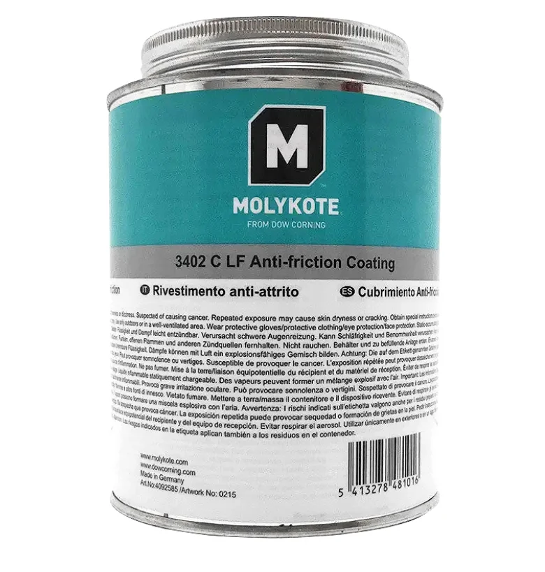MOLYKOTE 3402-C LF Anti-Friction Coating Dry Lubricant 500g 100% New in Stock Good Solvent Resistance Lubricant Grease