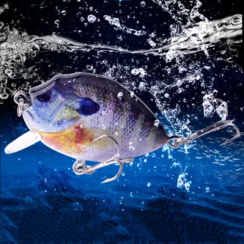 6cm 14.5g Submerged Hard Body Crank Baits Wobblers Fishing Lures Panfish Simulation Road Sub Fish Bait Sun Fish Bait – Hard Lure – view 3