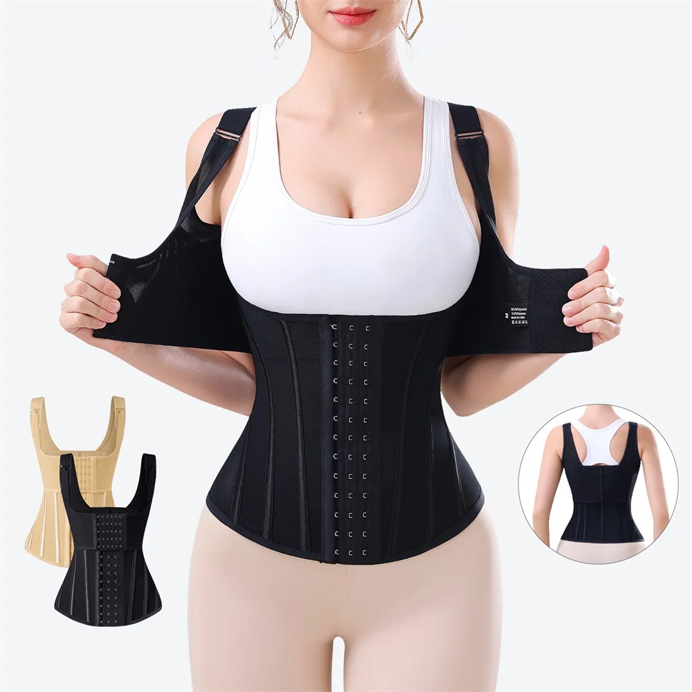 Shaping Belt Double Trimmer Tummy Control Shaper Waist Cincher Wrap Girdle Corset Vest Shoulder Strap Waist Trainer Shaperwear