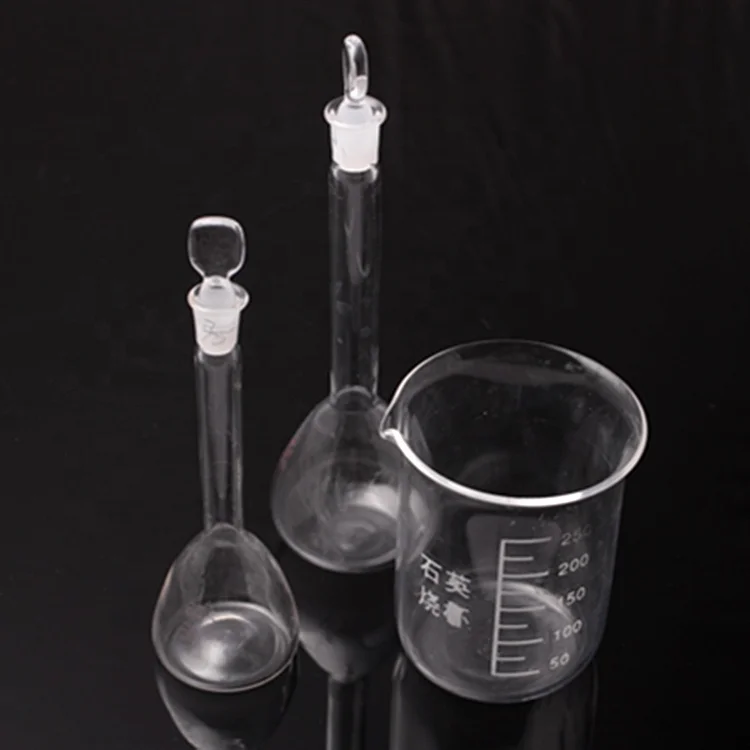 Стеклянная лабораторная колба Эрленмейера коническая