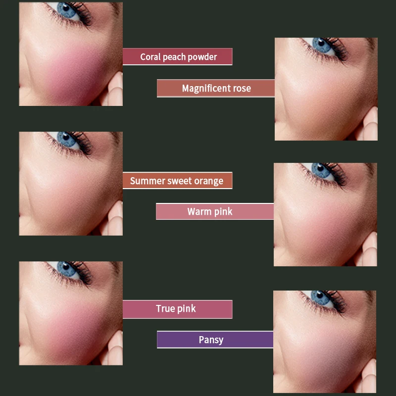 Коробка для макияжа косметика лица румяна и стойкие влагостойкие цвета палочка повседневный набор женское лицо косметический