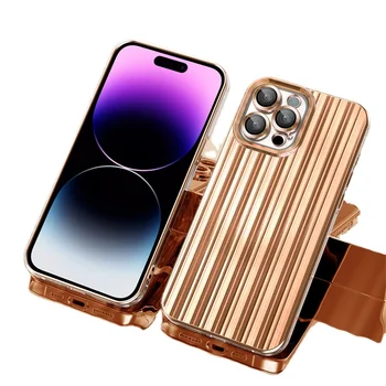 Electroplated brushed mobile phone case For iPhone 15 pro max