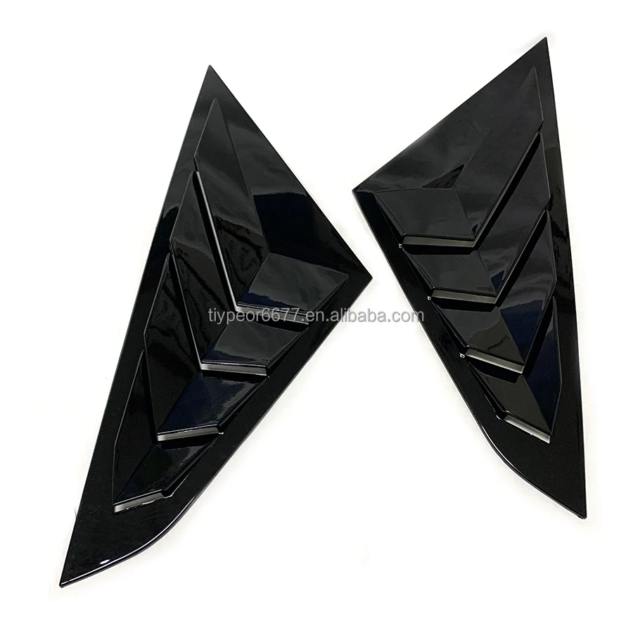 product for toyota vios 2020   2023 rear window louvers spoiler panel side louver vent trim-11