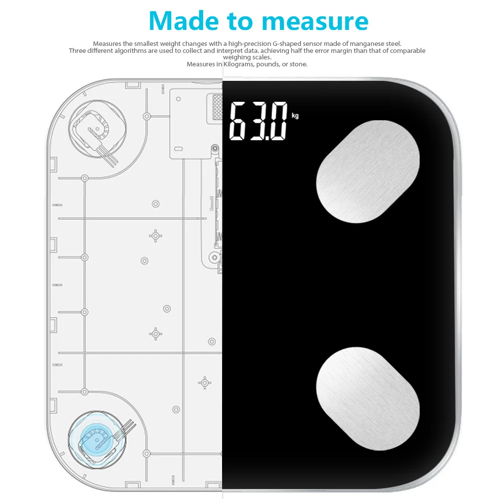 Hot Selling WiFi Smart Body BMI Fat Scale With Tuyasmart App Control  PST-WF48| Alibaba.com