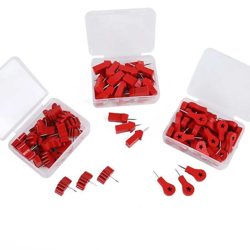 Деревянные булавки в форме Красной ножки, деревянные булавки для больших пальцев, декоративные булавки для фотографий