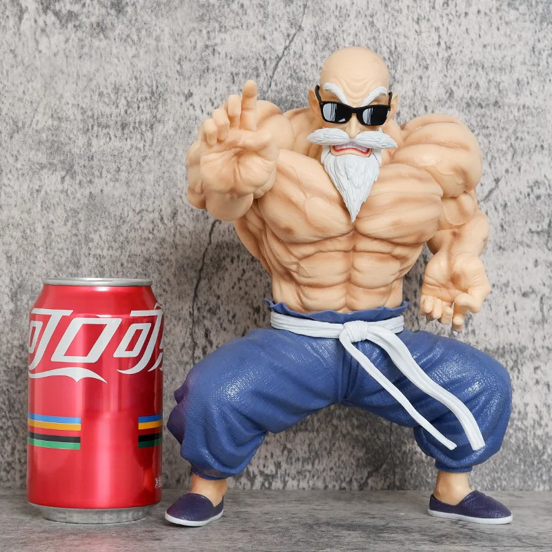 23cm Drag-on Ball Anime Figure Muscle Semi Naked Master Roshi Action Figure Simulation Desktop Pendant Halloween Christmas Gift