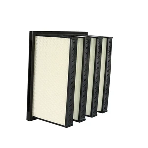 Medium Air Filter V Bank Type Fiberglass Media F7 F8 F9 H13 H14  V W Compact Air Filter Rigid Bag Filter for Ventilation System