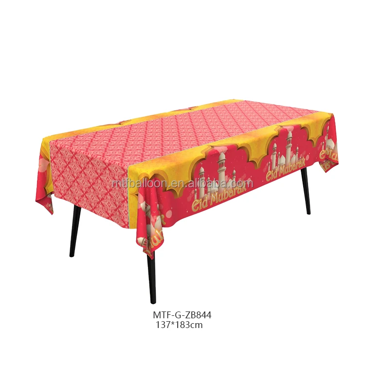 Wholesale Aluminum Film Mylar Tablecloth Colorful Foil Disposable Table